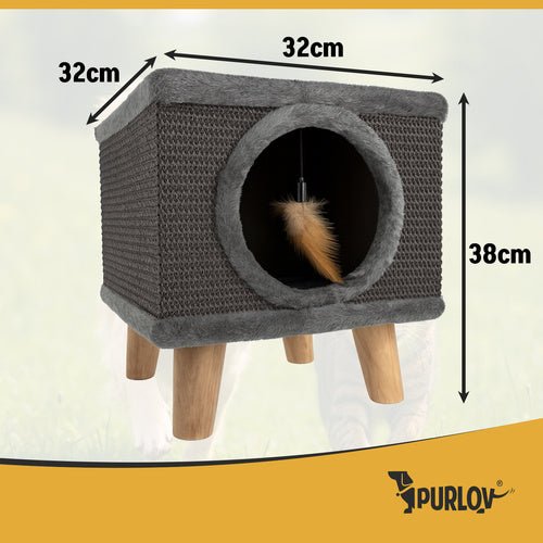 Katzenhaus mit Bett Purlov 26215 - Easy2sell - Deluxe
