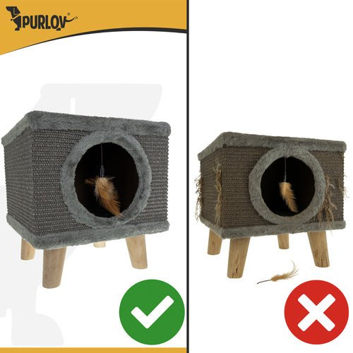 Katzenhaus mit Bett Purlov 26215 - Easy2sell - Deluxe