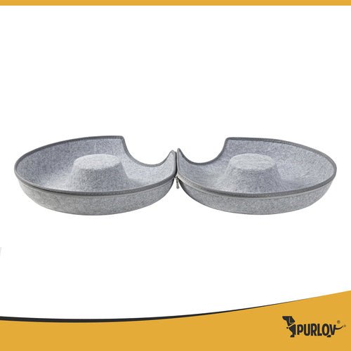 Katzentunnel mit Anti - Stress - Donut - Design in Grau - Easy2sell - Deluxe