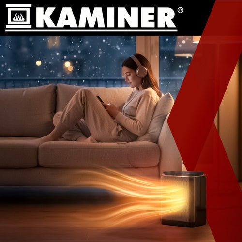 Keramikheizung PTC 1500W Elektrischer Heizlüfter mit LED - Anzeige, Schwarz - Easy2sell - Deluxe