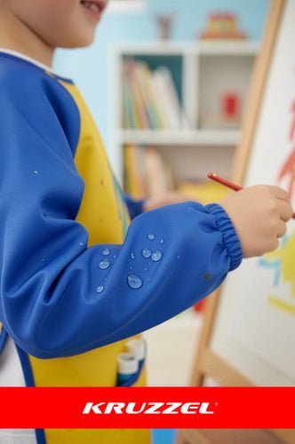 Kinder - Malschürze Wasserdicht mit Ärmeln – Schutzschürze Größe S 98 - 122 - Easy2sell - Deluxe