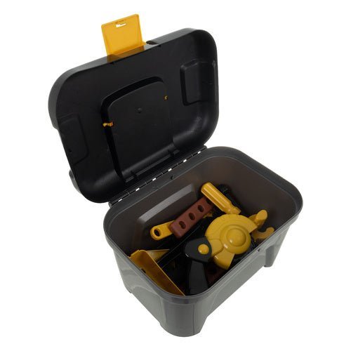 Kinder Spielzeugwerkstatt 3 - in - 1 – Mobiler Werkzeugwagen mit 59 Teilen - Easy2sell - Deluxe