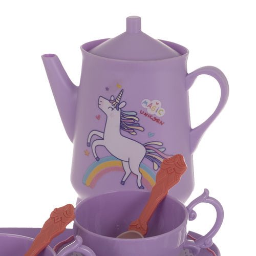 Kinder - Teeservice im Koffer – 42 - teiliges Spielzeug - Set mit Etagere, Bunt - Easy2sell - Deluxe