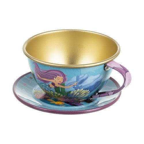 Kinder - Teeservice Meerjungfrau – 9 - teiliges Metall - Spielzeugset, Pastell - Easy2sell - Deluxe