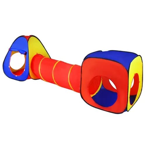 Kinderspielzelt 3 - in - 1 Set mit Tunnel und Spielhaus – Mehrfarbig - Easy2sell - Deluxe