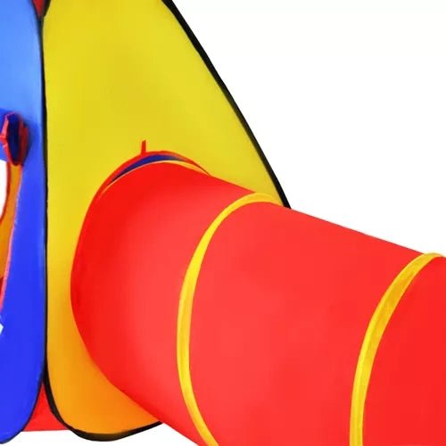 Kinderspielzelt 3 - in - 1 Set mit Tunnel und Spielhaus – Mehrfarbig - Easy2sell - Deluxe