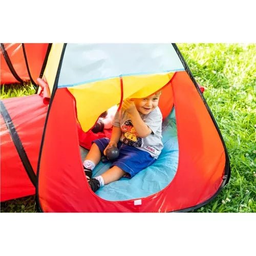 Kinderspielzelt 3 - in - 1 Set mit Tunnel und Spielhaus – Mehrfarbig - Easy2sell - Deluxe
