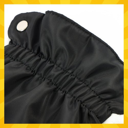 Kinderwagenmuff 2er - Set – Handwärmer mit Plüschfutter Wasserdicht Schwarz - Easy2sell - Deluxe