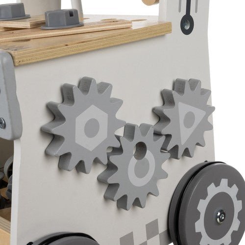 Kinderwerkstatt 3 - in - 1 Holzspielzeug Werkbank für Kinder ab 3 Jahren, Grau - Easy2sell - Deluxe