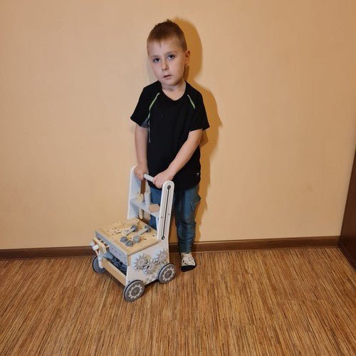 Kinderwerkstatt 3 - in - 1 Holzspielzeug Werkbank für Kinder ab 3 Jahren, Grau - Easy2sell - Deluxe