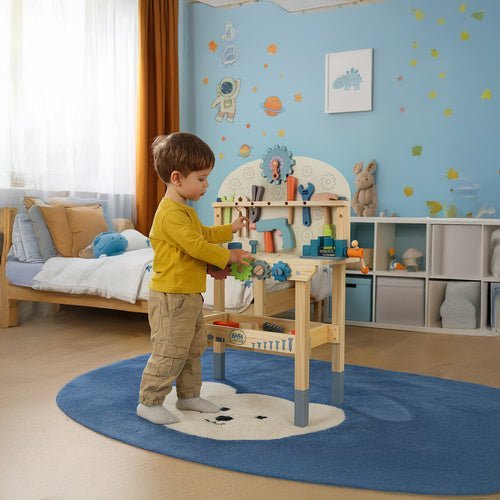 Kinderwerkstatt aus Holz – 3 - in - 1 DIY Werkbank Spielset Mehrfarbig - Easy2sell - Deluxe