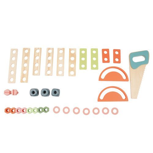 Kinderwerkstatt aus Holz – 3 - in - 1 DIY Werkbank Spielset Mehrfarbig - Easy2sell - Deluxe