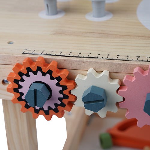 Kinderwerkstatt aus Holz – 3 - in - 1 DIY Werkbank Spielset Mehrfarbig - Easy2sell - Deluxe