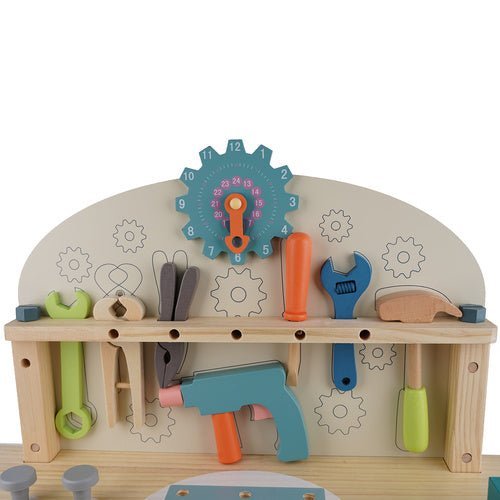 Kinderwerkstatt aus Holz – 3 - in - 1 DIY Werkbank Spielset Mehrfarbig - Easy2sell - Deluxe