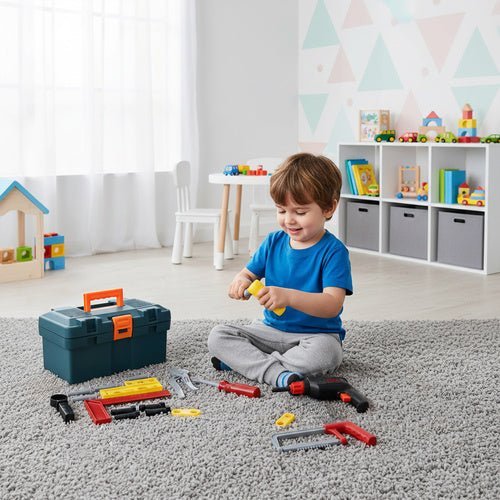 Kinderwerkzeugkasten Set 32 - teilig im Koffer mit beweglichen Teilen - Easy2sell - Deluxe