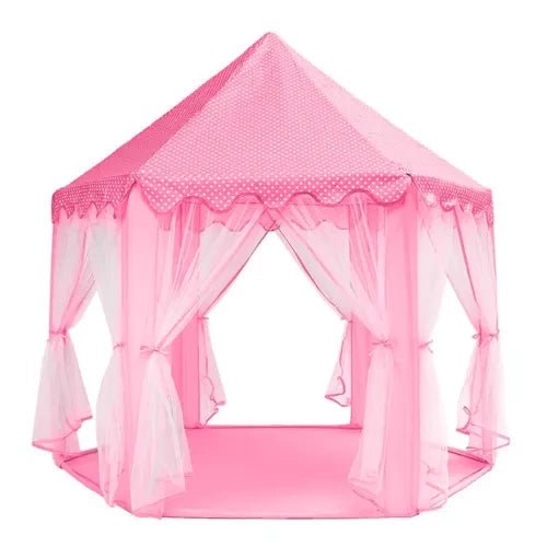 Kinderzelt Rosa Palastzelt – Spielzelt mit 6 Eingängen für Haus und Garten - Easy2sell - Deluxe