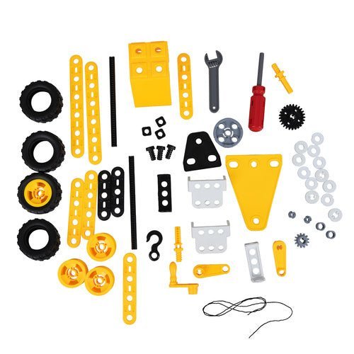 Konstruktionsspielzeug Fahrzeuge Bausatz mit Werkzeug, 100 Teile, Mehrfarbig - Easy2sell - Deluxe