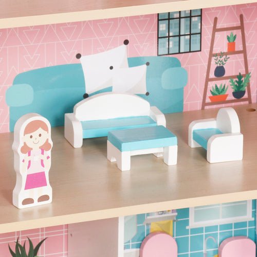 Kruzzel 26364 Puppenhaus aus Holz - Easy2sell - Deluxe