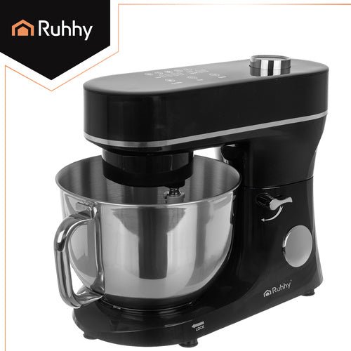 Ruhhy 25726 Küchenmaschine 6,2 l, 2000 W, mit Heizfunktion, schwarz