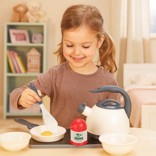 Küchenspielzeug Set für Kinder – 32 - teiliges Kochzubehör aus Kunststoff - Easy2sell - Deluxe