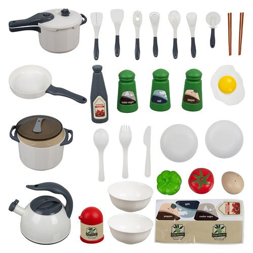 Küchenspielzeug Set für Kinder – 32 - teiliges Kochzubehör aus Kunststoff - Easy2sell - Deluxe