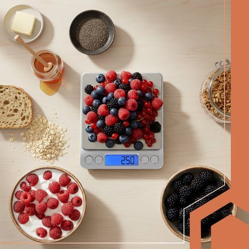 Küchenwaage Präzisionswaage 0,1g bis 2kg mit LCD und 2 Schüsseln - Easy2sell - Deluxe
