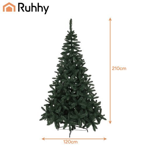 Künstlicher Weihnachtsbaum 210 cm – Realistische Tanne in Grün aus PVC - Easy2sell - Deluxe