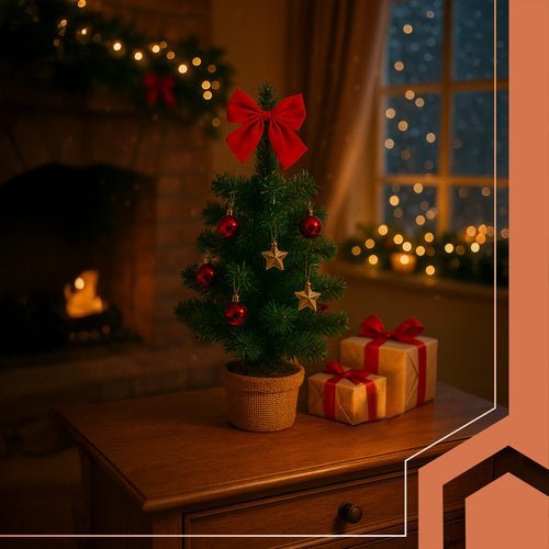 Künstlicher Weihnachtsbaum 45 cm – Kleiner Tannenbaum mit Deko, Grün - Easy2sell - Deluxe
