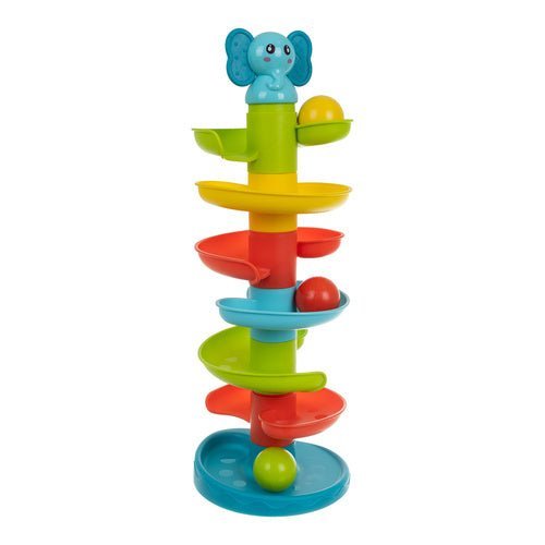 Kugelturm Kugelbahn mit Spiralbahn und 6 Bällen – Lernspielzeug ab 18 m - Easy2sell - Deluxe