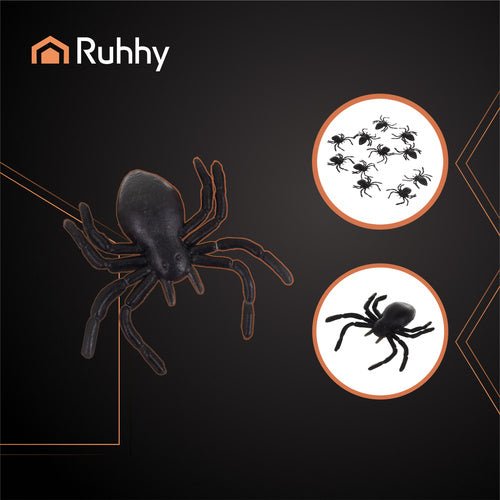 Kunststoffspinnen - Dekoration - 10 Stück Ruhhy 26028 - Easy2sell - Deluxe