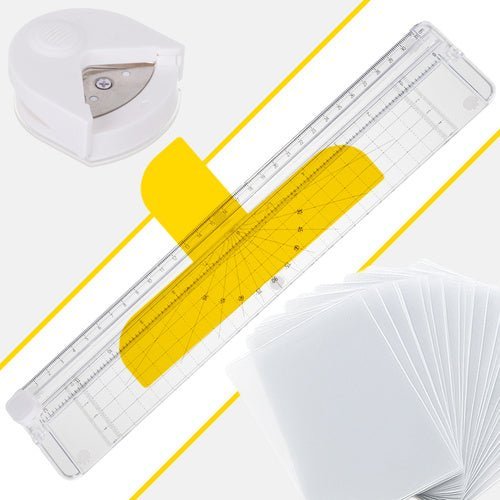 Laminiergerät A4 4 - in - 1 Set mit Trimmer, Eckenrunder und 60 Folien - Easy2sell - Deluxe