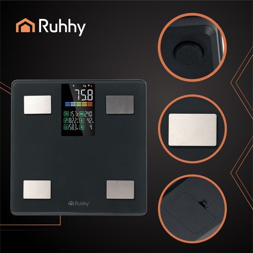 LCD - Personenwaage - analytisch schwarz Ruhhy 20675 - Easy2sell - Deluxe