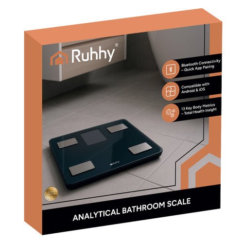 LCD - Personenwaage - analytisch schwarz Ruhhy 20675 - Easy2sell - Deluxe