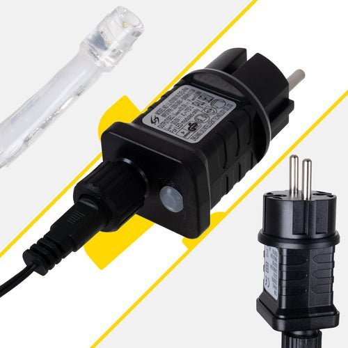 LED Eiszapfen Lichterkette Außen 22,5m Warmweiß 500 LEDs 8 Modi IP44 - Easy2sell - Deluxe