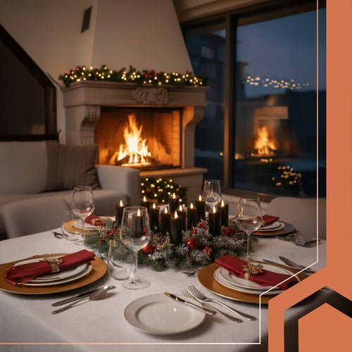LED Grabkerzen 12er Set – Flackernder Flammeneffekt Schwarz 15cm Warmweiß - Easy2sell - Deluxe