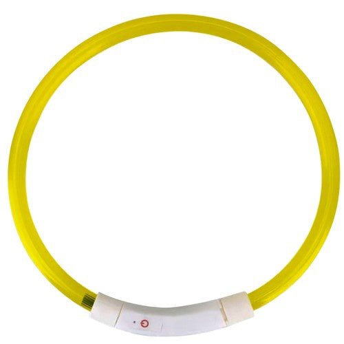 LED - Halsband mit verstellbarer Länge für Sicherheit, gelb - Easy2sell - Deluxe