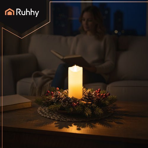 LED Kerze mit Flammeneffekt – Grablicht Einsatz 17cm Beige Warmweiß 1 Stk. - Easy2sell - Deluxe