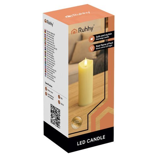 LED - Kerze mit Flammeneffekt – Grablicht Einsatz Warmweiß 12,5cm 1 Stück - Easy2sell - Deluxe