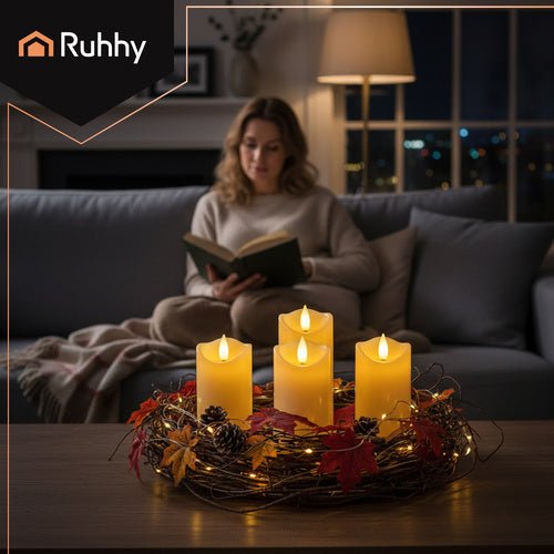LED Kerze/Einsatz 12,5x5cm 4Stk Ruhhy 26485 - Easy2sell - Deluxe
