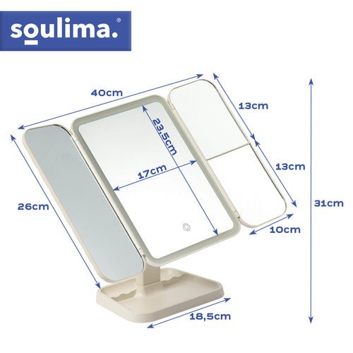 LED - Klappkosmetikspiegel Soulima 26952 - Easy2sell - Deluxe