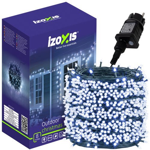 LED Lichterkette Außen 500 LEDs Kaltweiß 35m – 8 Modi IP44 Weihnachtsbaum - Easy2sell - Deluxe