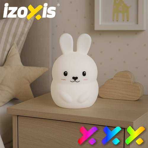 LED Nachtlampe Kaninchen – RGB Kinder Nachtlicht aus Silikon mit Fernbedienung - Easy2sell - Deluxe