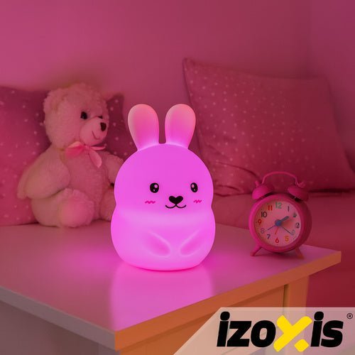 LED Nachtlampe Kaninchen – RGB Kinder Nachtlicht aus Silikon mit Fernbedienung - Easy2sell - Deluxe