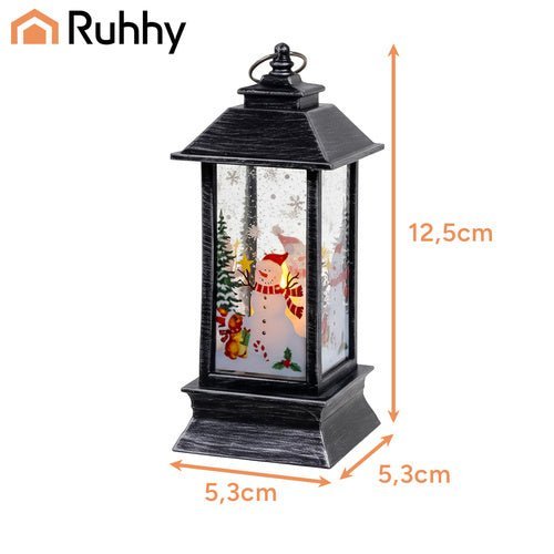 LED Weihnachtslaterne – Dekolaterne mit warmem Licht, Silber, 12,5cm - Easy2sell - Deluxe