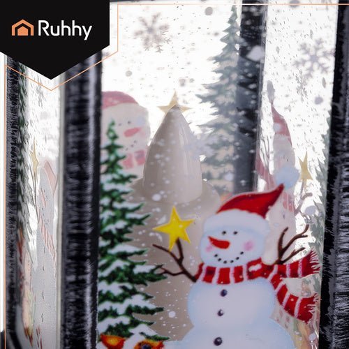 LED Weihnachtslaterne – Dekolaterne mit warmem Licht, Silber, 12,5cm - Easy2sell - Deluxe