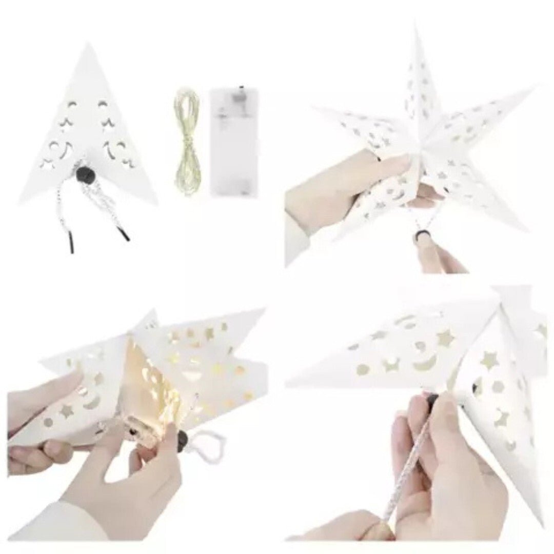 LED Weihnachtsstern beleuchtet Leuchtstern Advent Stern Deko Weihnachten - Easy2sell - Deluxe