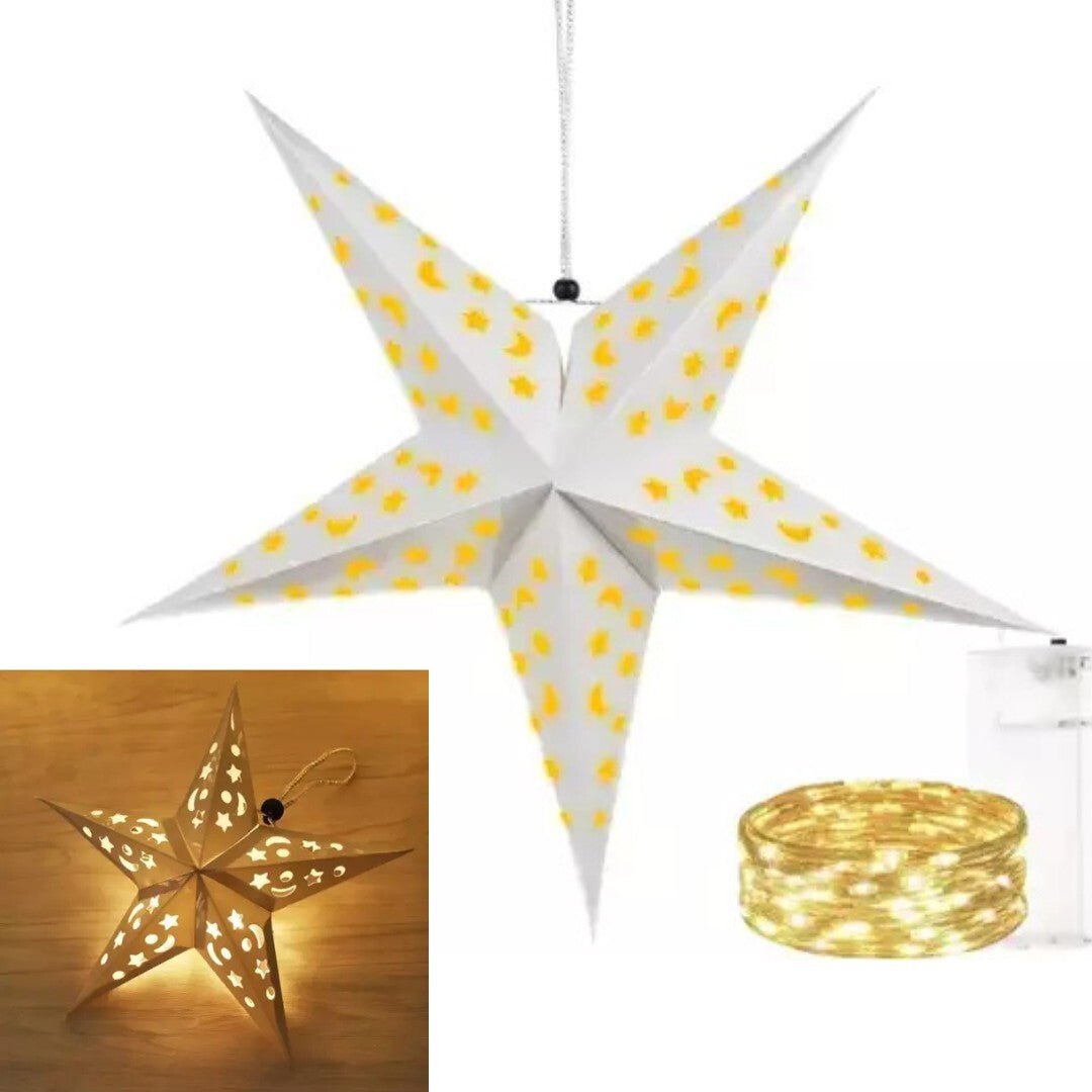 LED Weihnachtsstern beleuchtet Leuchtstern Advent Stern Deko Weihnachten - Easy2sell - Deluxe