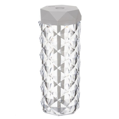Luftbefeuchter mit LED Roseneffekt – 2in1 Nachtlampe, USB - C, 400ml, Weiß - Easy2sell - Deluxe
