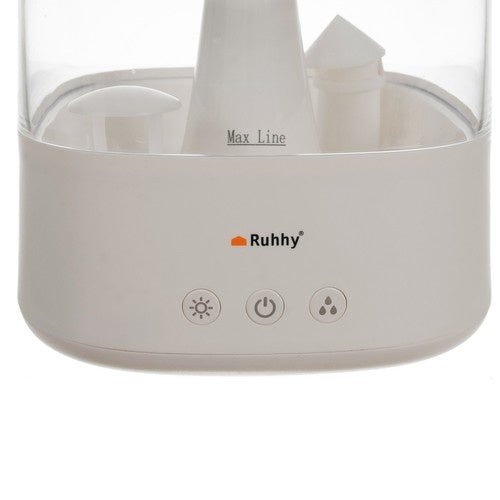 Luftbefeuchter mit Regeneffekt, LED - Nachtlampe und Aromatherapie, 450ml Weiß - Easy2sell - Deluxe