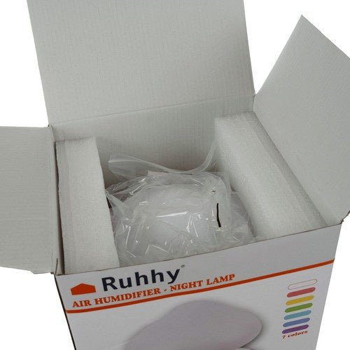Luftbefeuchter mit Regeneffekt, LED - Nachtlampe und Aromatherapie, 450ml Weiß - Easy2sell - Deluxe